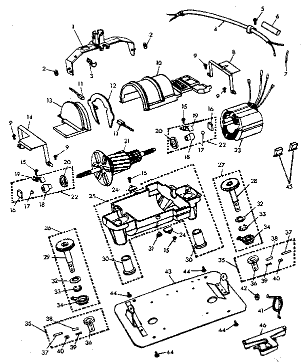 Internal machine parts