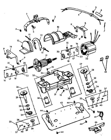 Internal machine parts