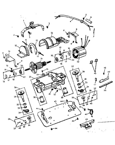 Internal machine parts