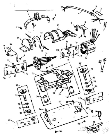 Internal machine parts