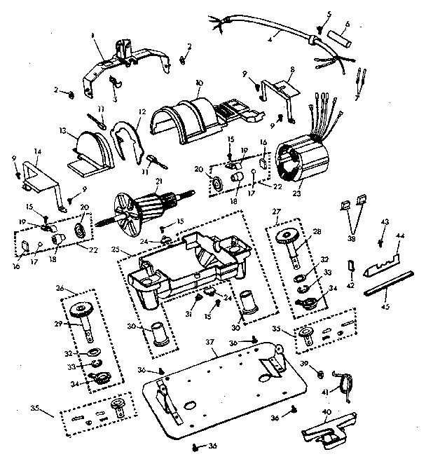 Internal machine parts