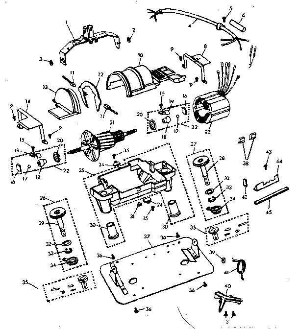 Internal machine parts