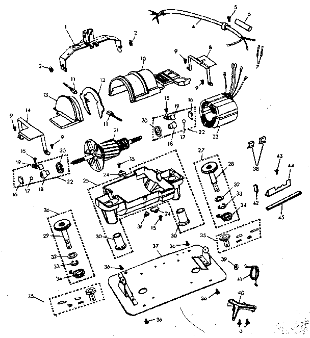 Internal machine parts