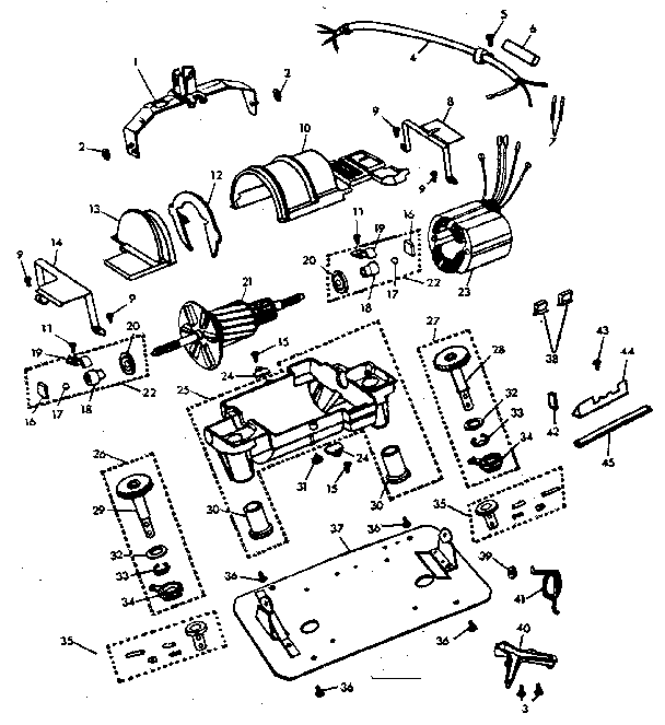 Internal machine parts