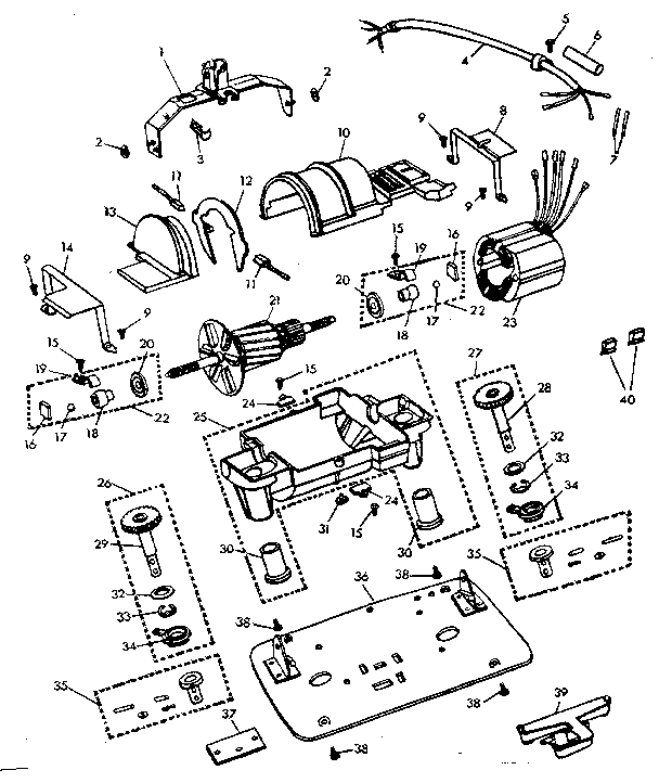 Internal machine parts
