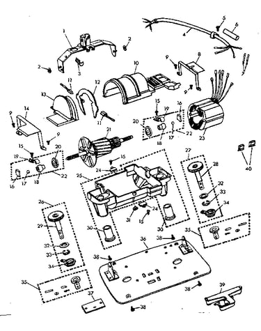 Internal machine parts