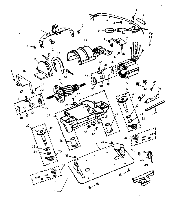 Internal machine parts