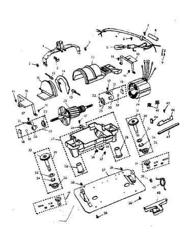 Internal machine parts
