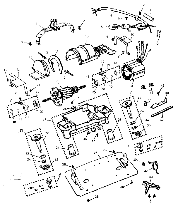 Internal machine parts