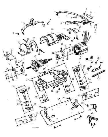 Internal machine parts