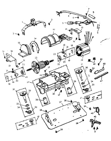 Internal machine parts