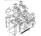 Kenmore 1553567303 top section and outer body diagram