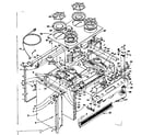 Kenmore 1553567500 top section and outer body diagram