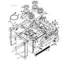 Kenmore 1553567591 top section and outer body diagram