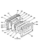 Oven door parts for model no. 155.3567591