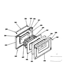 Oven door parts for model no. 155.3567600
