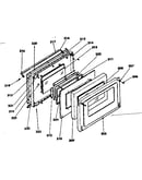 Oven door parts for model no. 155.3567690