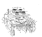 Kenmore 1554527300 top section and outer body parts diagram