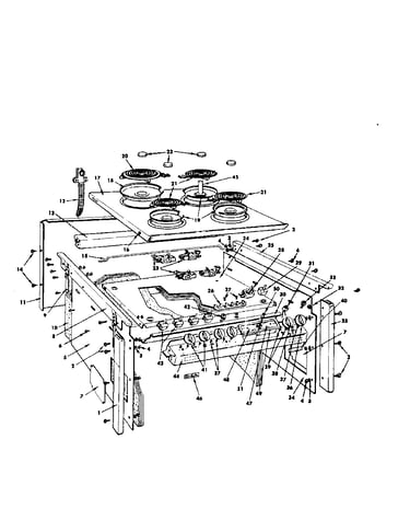 Top section and outer body parts