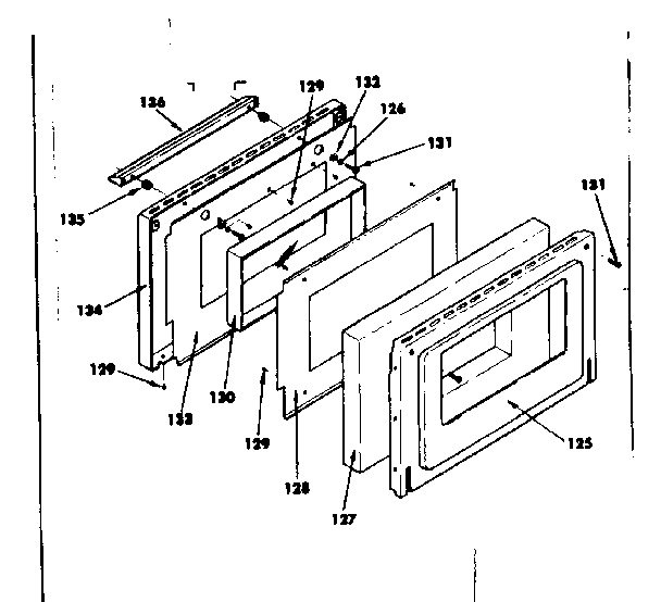 Oven door parts