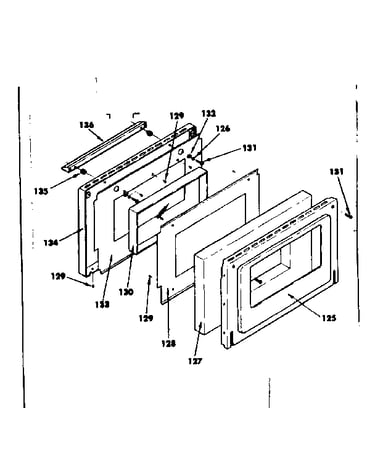 Oven door parts