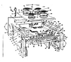 Kenmore 1554547291 top section and outer body parts diagram
