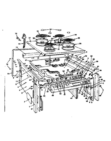 Top section and outer body parts