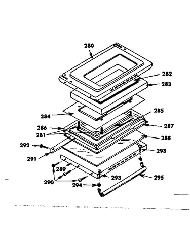 Oven door - model no. 4547292