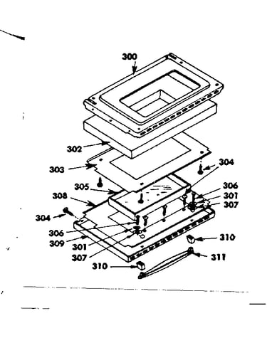 Oven door - model no. 4547201