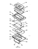 Oven door parts model no. 155.4557501