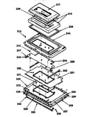 Oven door parts model no. 155.4557591