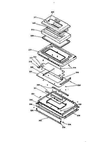Oven door parts