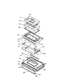 Oven door parts model no. 155.4557790