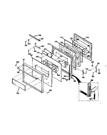 Oven porcelain door-model no. 850.4237711; .4237712