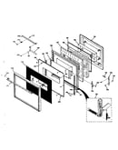 Upper oven door