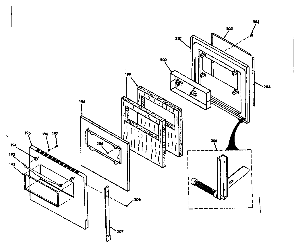 Lower oven door