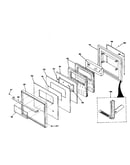 Lower oven door