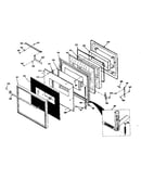 Upper oven door