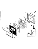 Lower oven door