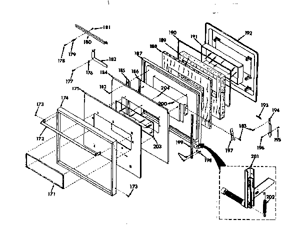 UPPER OVEN PORCELAIN DOOR