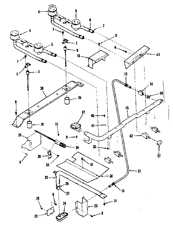 Burner section
