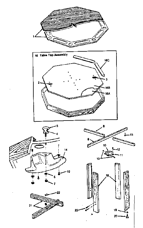Tabletop assembl;y