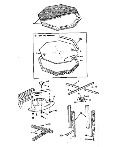 Tabletop assembl;y