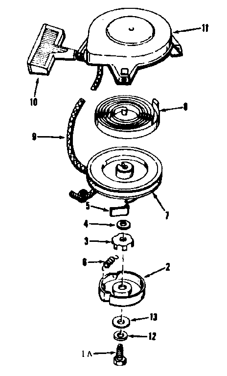 Rewind starter no. 590374