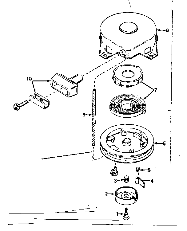 Rewind starter no. 590420