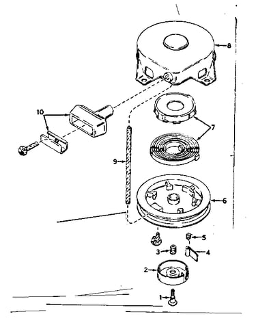 Rewind starter no. 590420