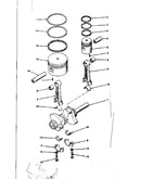 Connecting rod, piston and crankshaft assembly