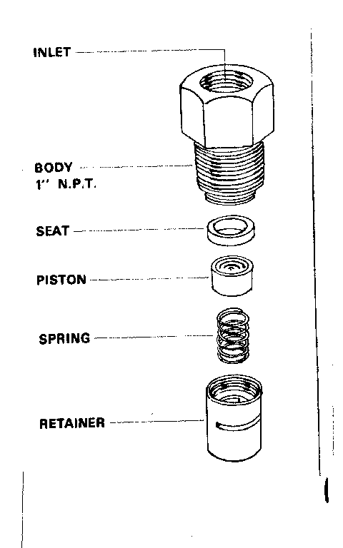 CHECK VALVES - VERTICAL PISTON TYPE - 1"