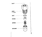 Craftsman 10217317 check valves - vertical piston type - 1" diagram