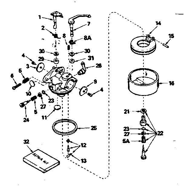 CARBURETOR NO. 631667